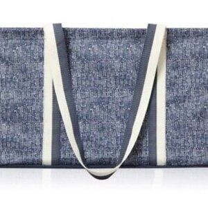 Large Utility Tote - Textured Storm Blue with BONUS Top-A-Tote